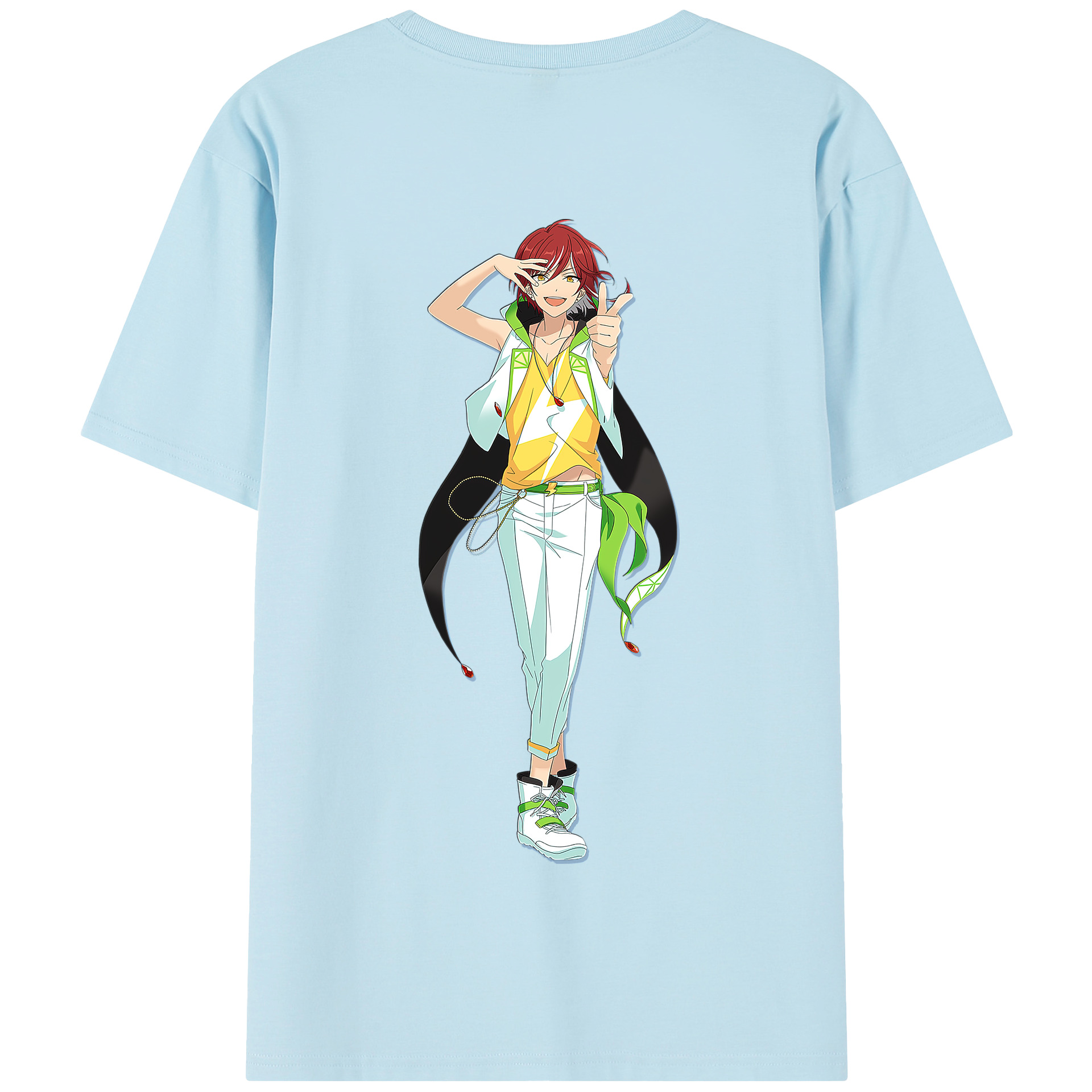 （画像用） あんさんぶるスターズ! Ensemble Stars 綿100％半袖Tシャツ（背面プリント）